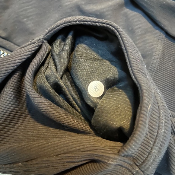 Lululemon Women's In Flux Jacket Black 8 Reversible Full Zip Hood reversible - Picture 10 of 10